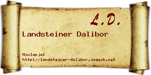 Landsteiner Dalibor névjegykártya