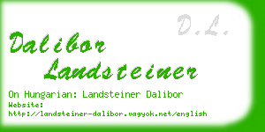 dalibor landsteiner business card